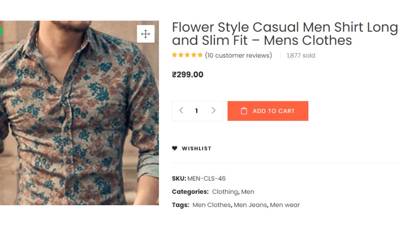 flower style casual men shirt